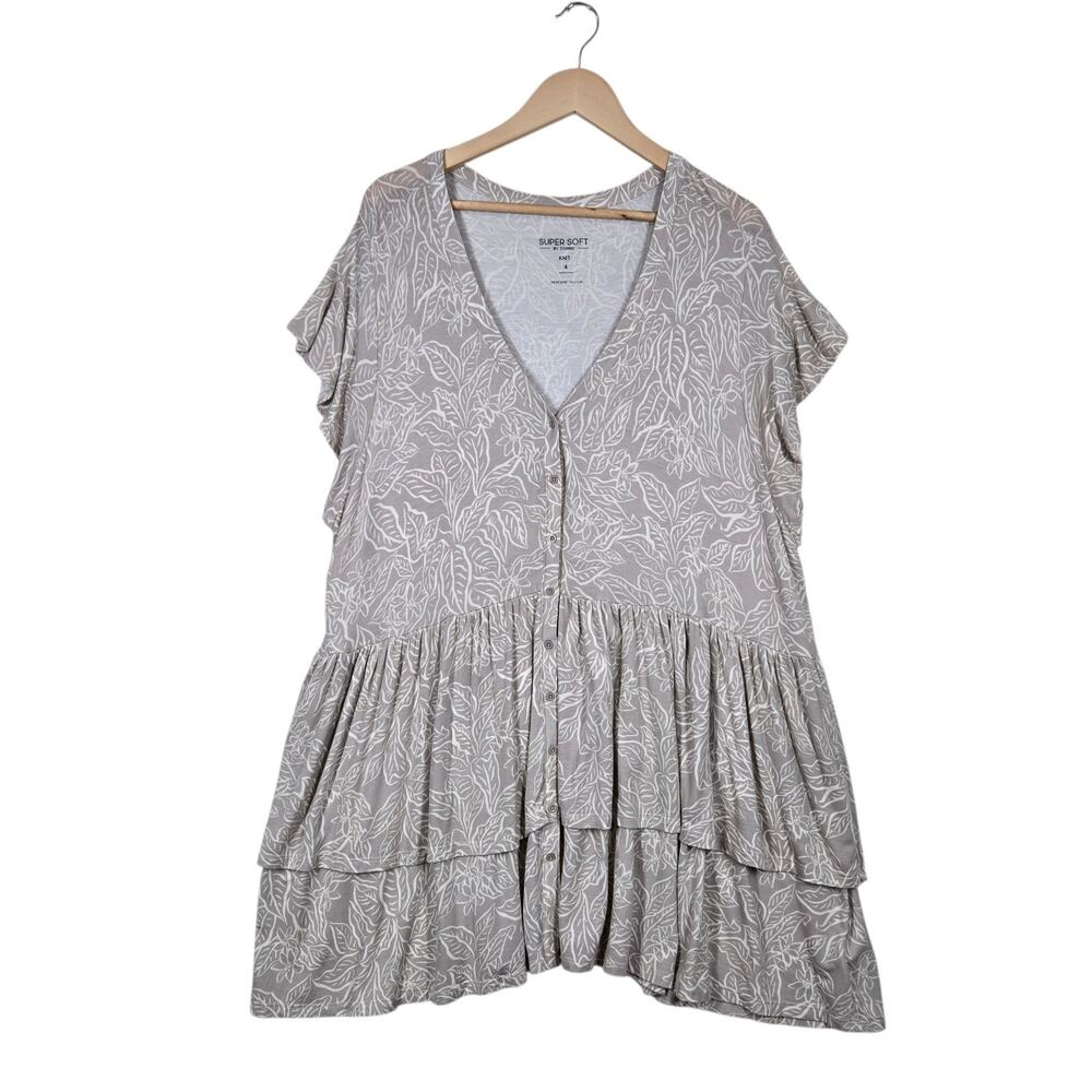 Torrid Super Soft Tiered Babydoll Top sz 4X Ruffles Boho Fairy